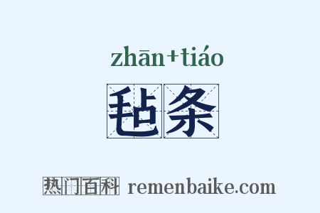 毡条是什么意思的图片